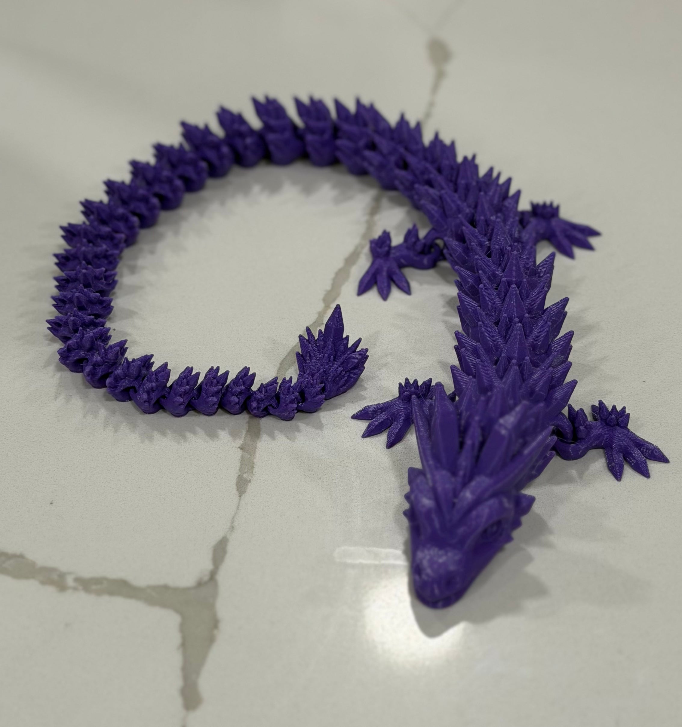 3D Printed Purple Dragon